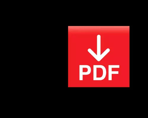 PDF-Download als Icon in rot auf schwarz
