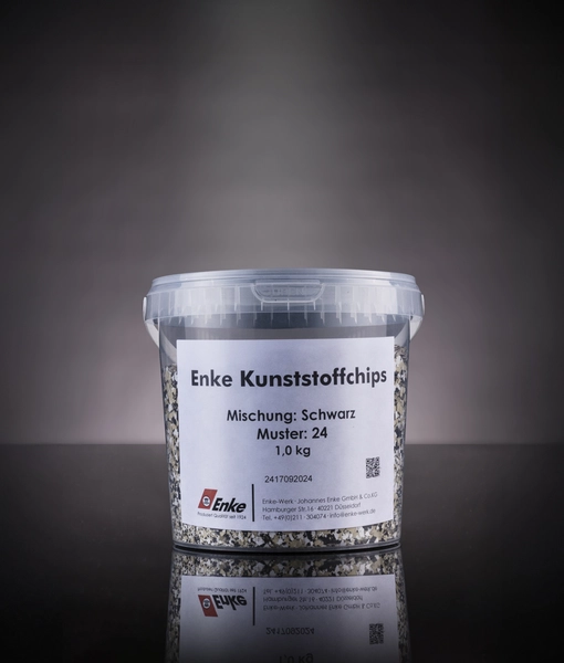 Enke Kunststoffchips im Behälter