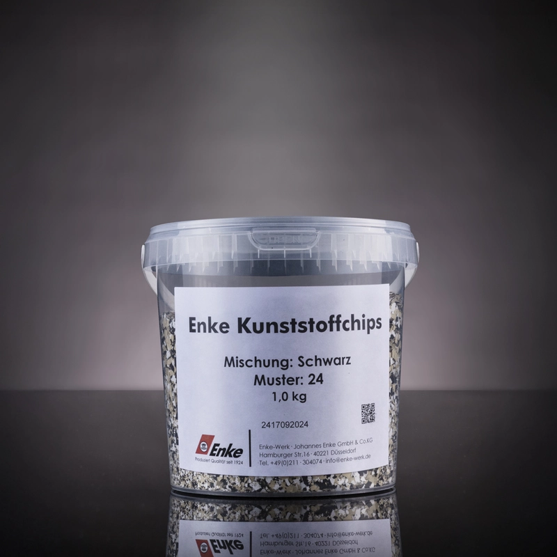 Enke Kunststoffchips im Behälter