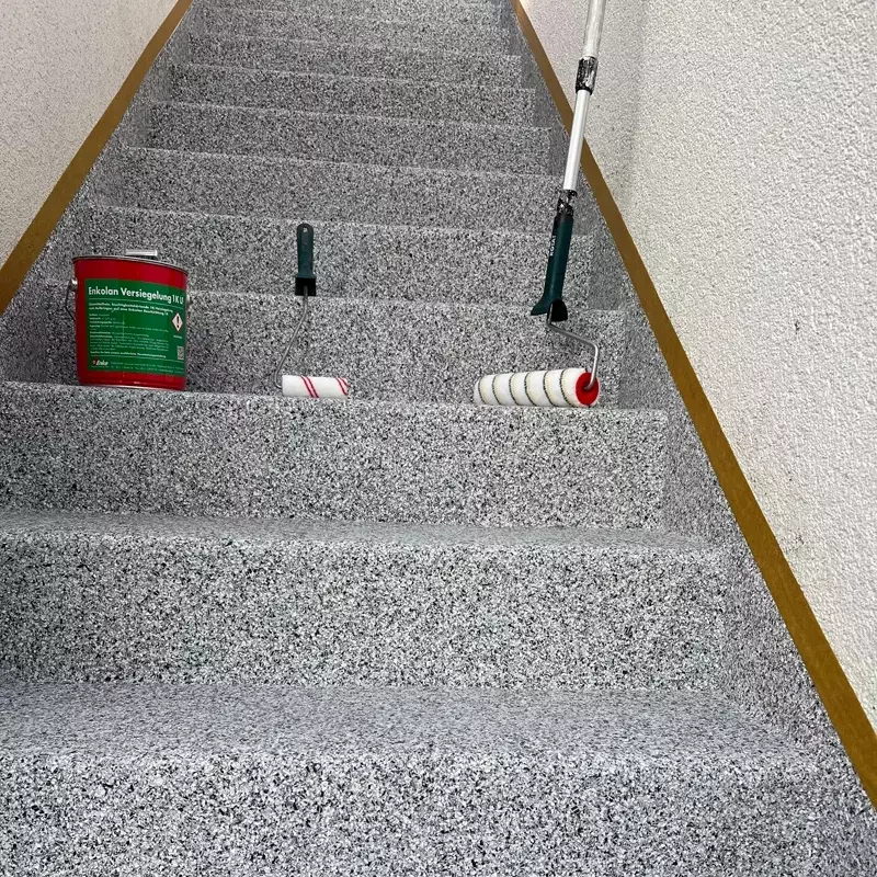 Mit Enkolan bearbeitete Treppe