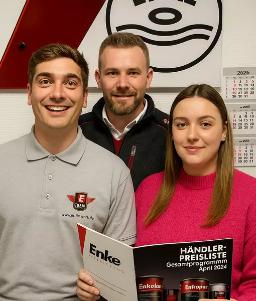 Gruppenbild Marius Kristeit, Sebastian Urban und Michelle Hirsch