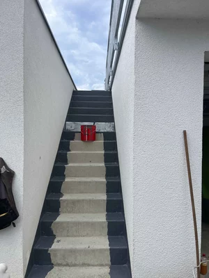 mit Enkolan bearbeitete Treppe