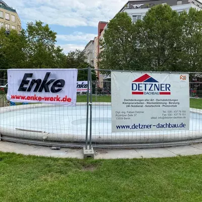 Verarbeitung des Brunnen Prager Platz