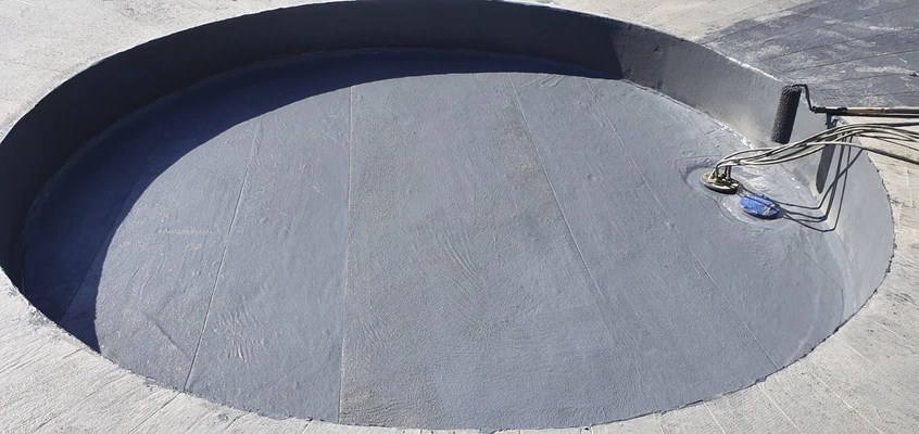 mit Enkolan behandelter Brunnen