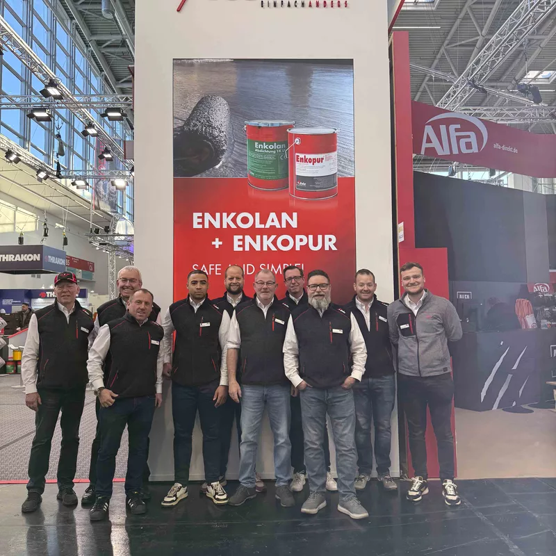 Enke-Team für Enke-Messestand