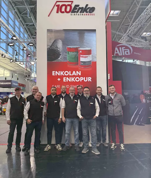 Enke-Team für Enke-Messestand