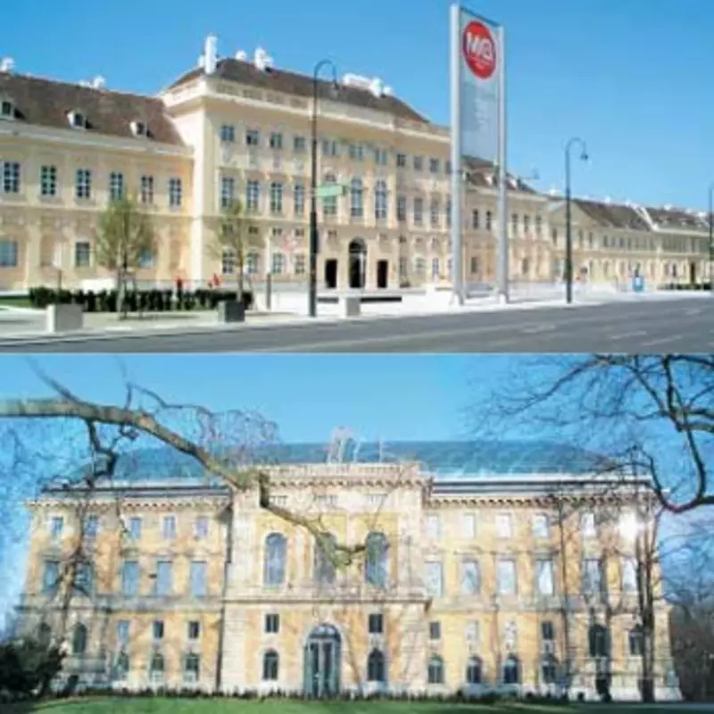 Abbilidung eines Gebäudes, behandelt mit Enkolit