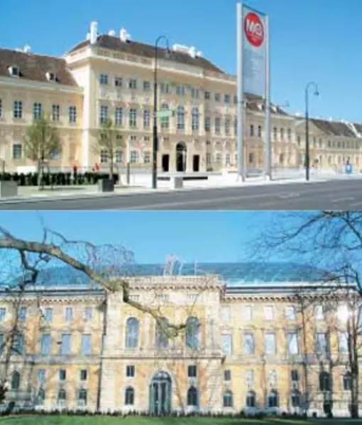 Abbilidung eines Gebäudes, behandelt mit Enkolit