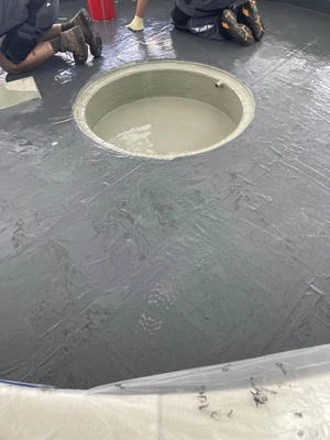 Abdichtung eines Brunnens mit Enkolan Abdichtung